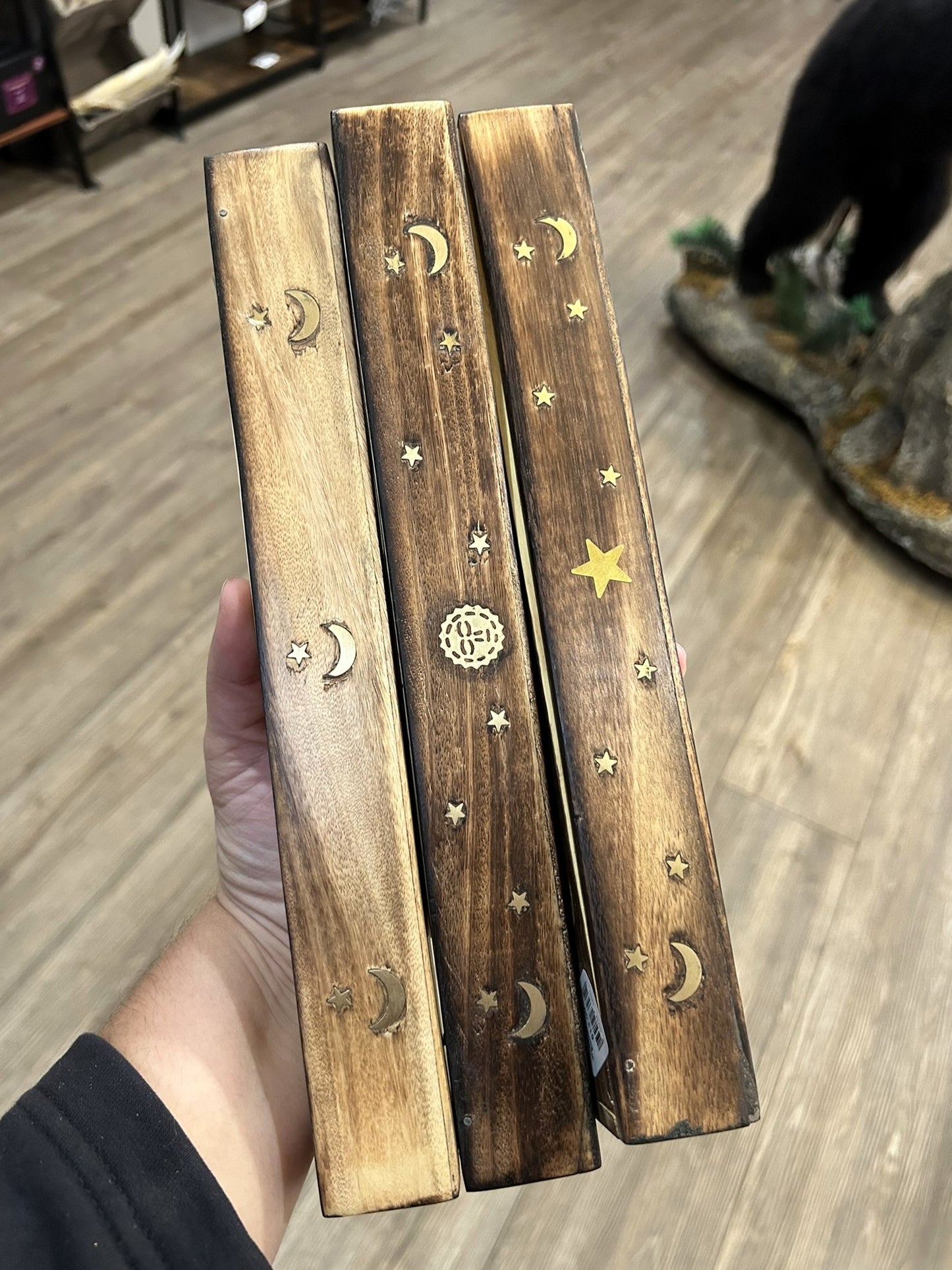 Wooden Incense Burner & Stash Box