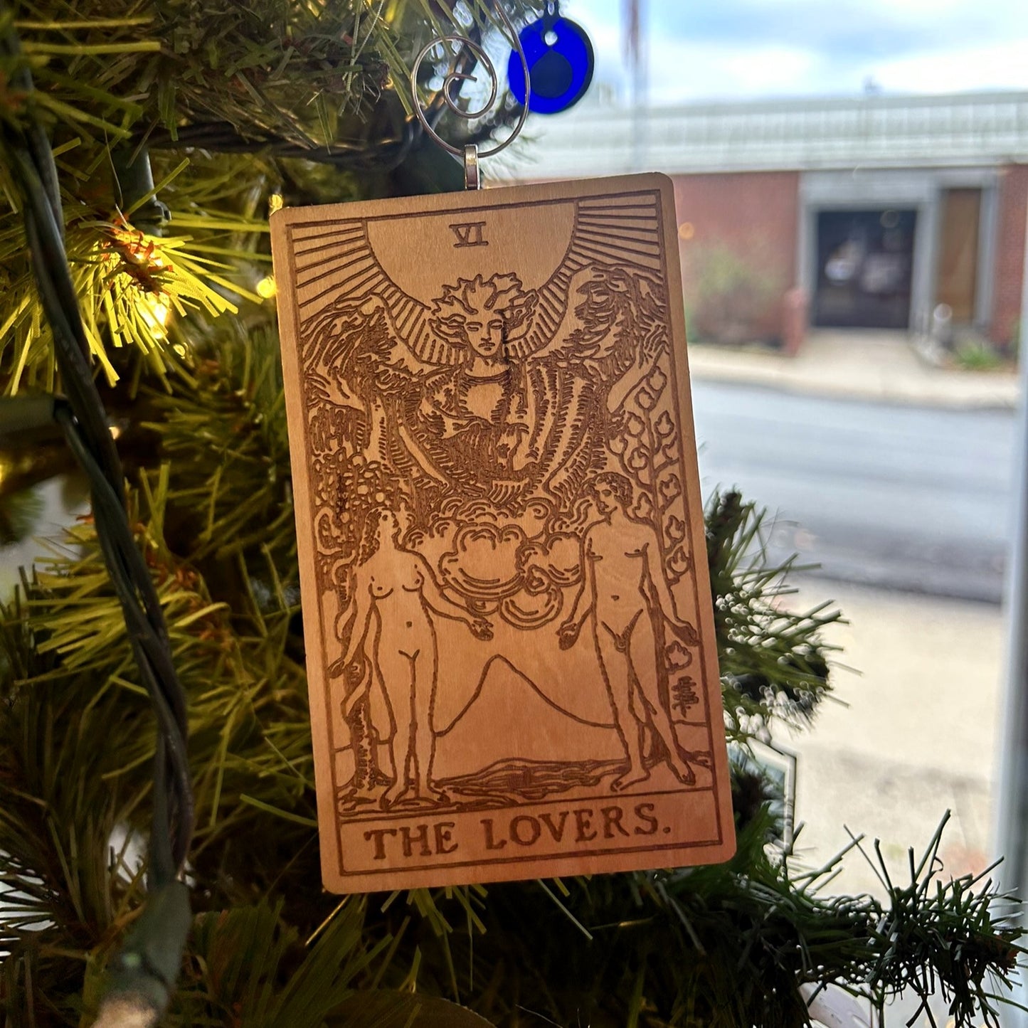 Wooden Tarot Card Ornament