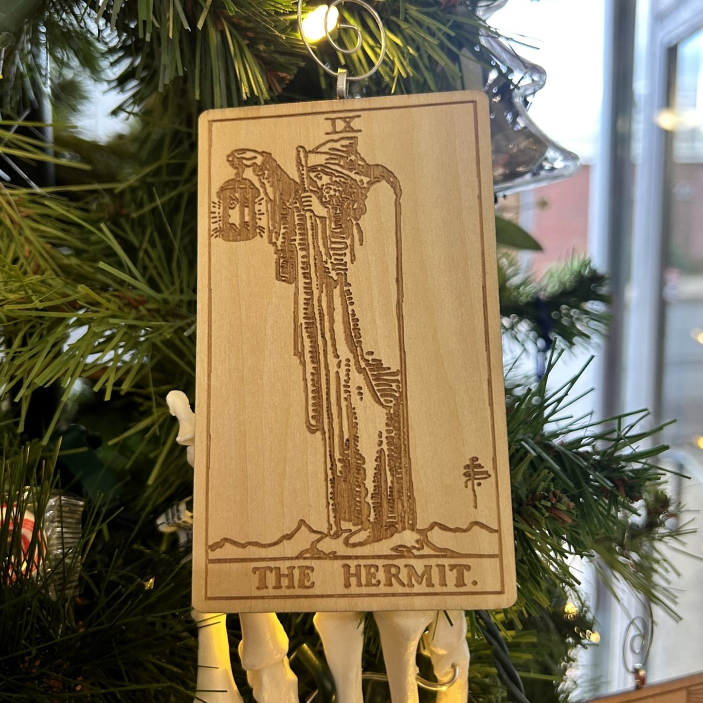 Wooden Tarot Card Ornament