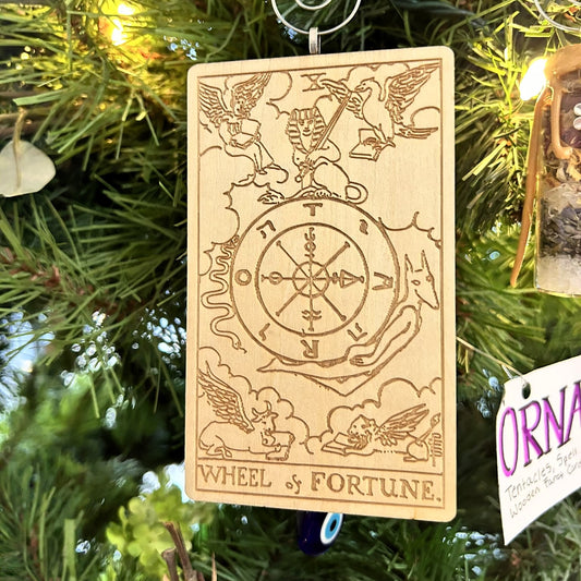 Wooden Tarot Card Ornament