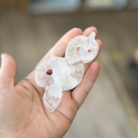 Gemstone Snake Carving