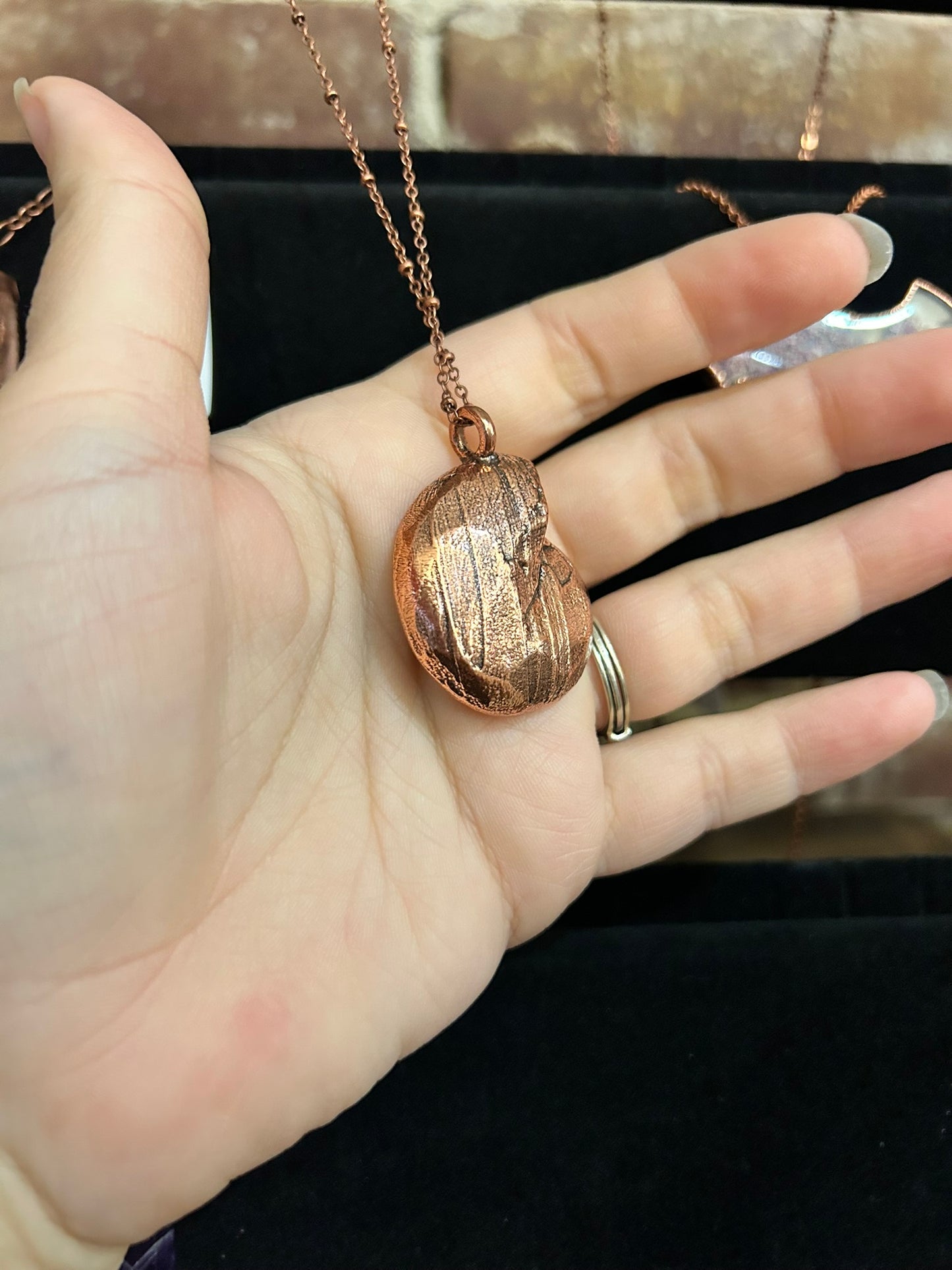 Ammonite Electroformed Necklaces