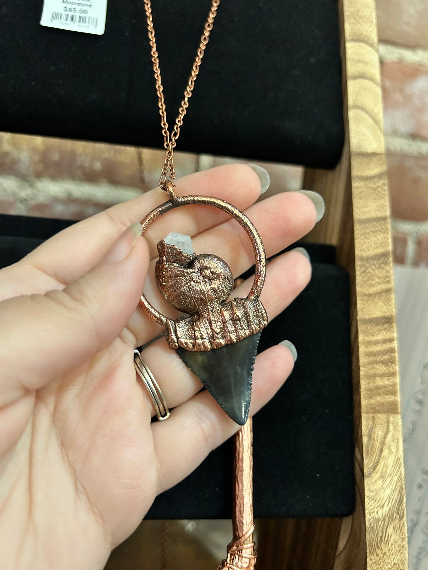 Ammonite Electroformed Necklaces