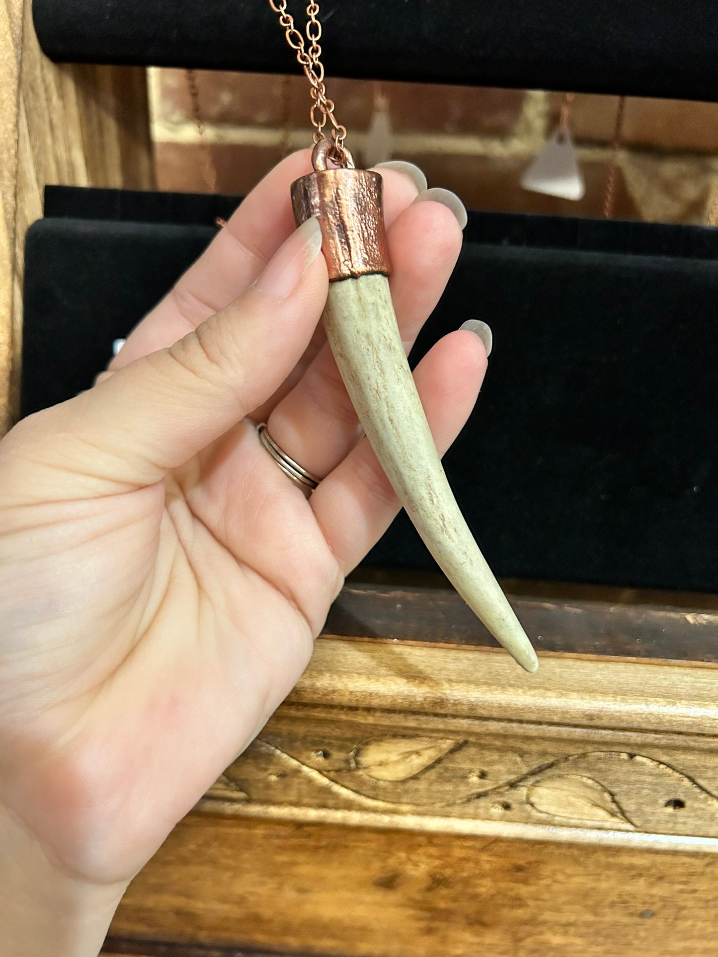 Antler Electroformed Necklace