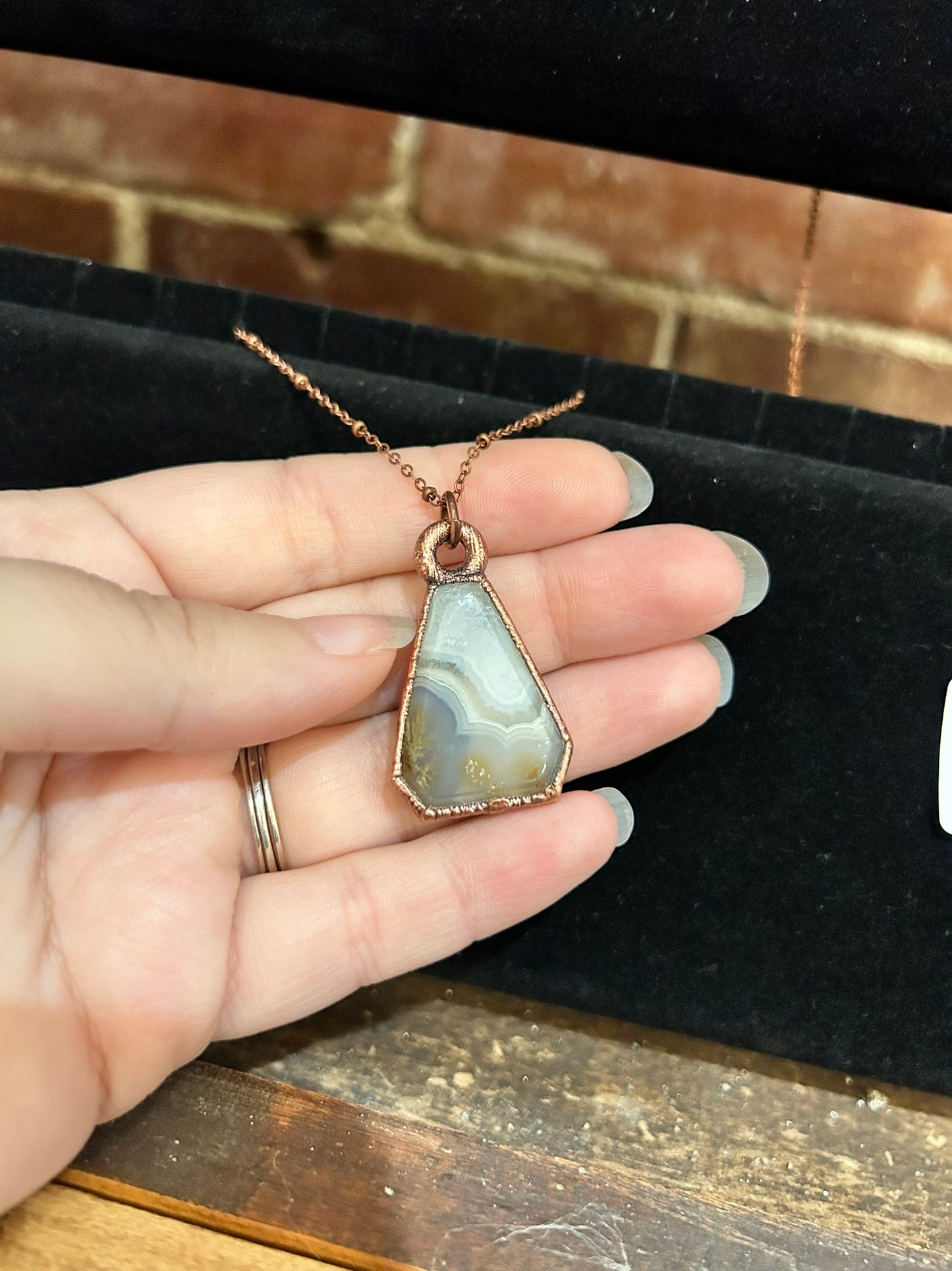 Ternate Moss Agate Necklace
