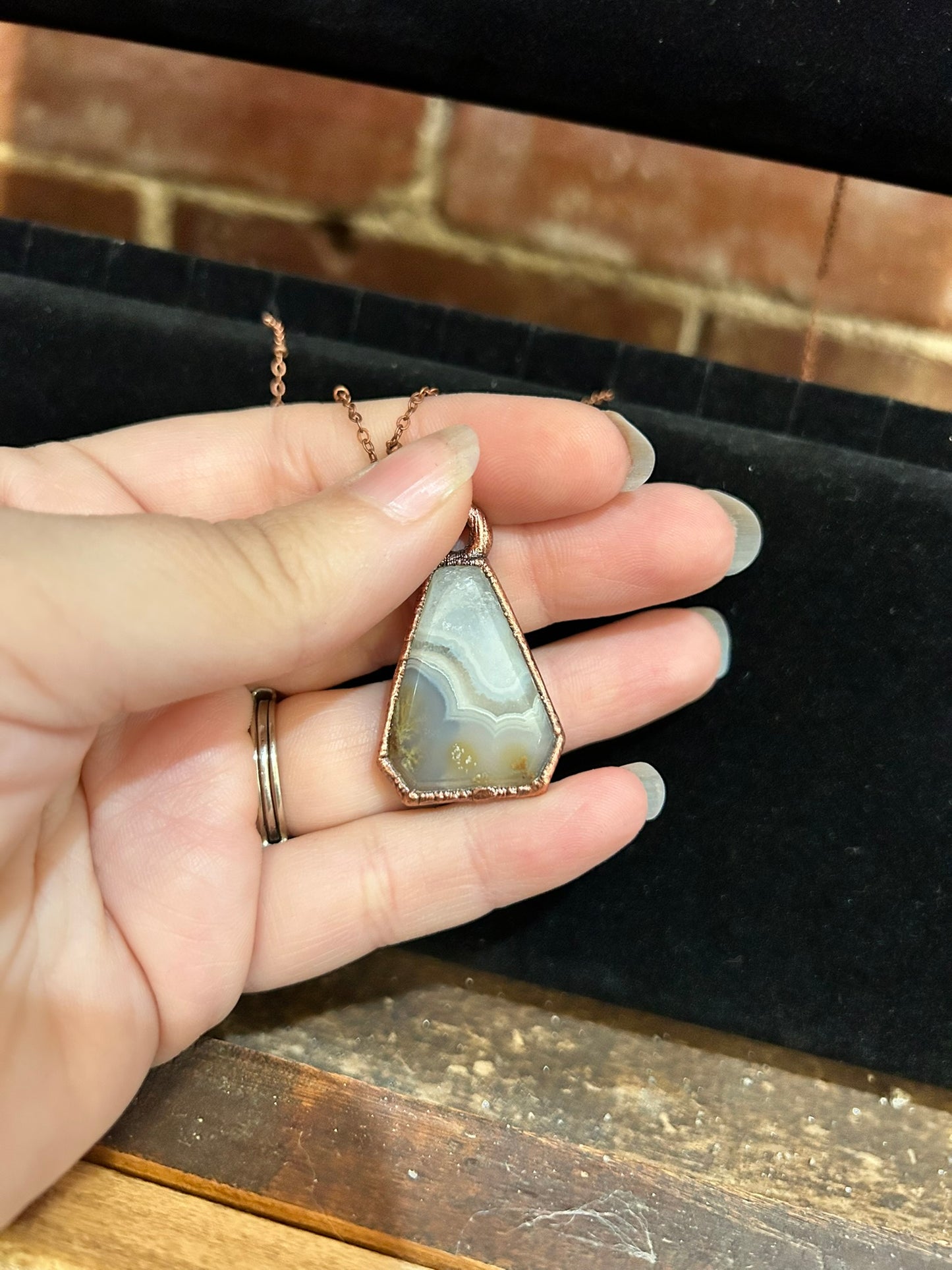 Ternate Moss Agate Necklace