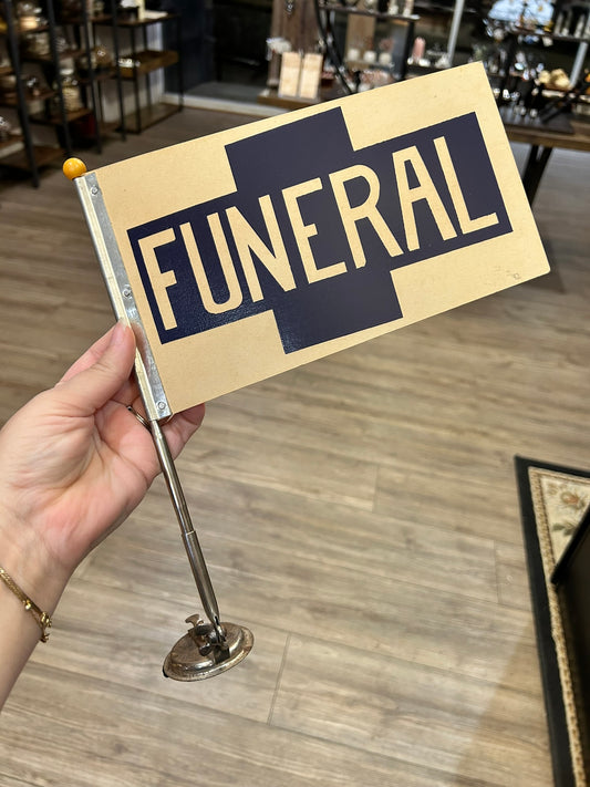 Vintage Funeral Flag