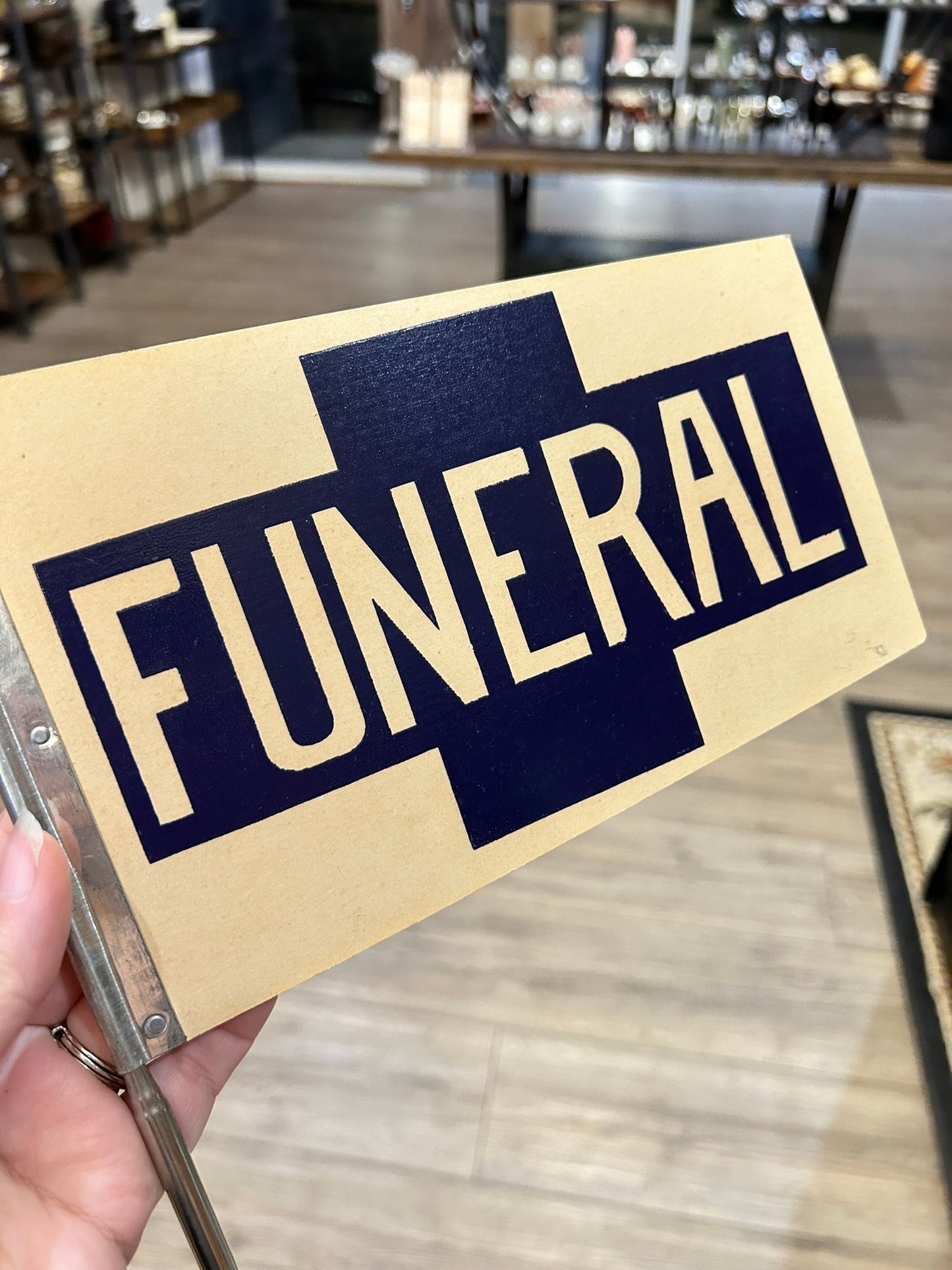 Vintage Funeral Flag