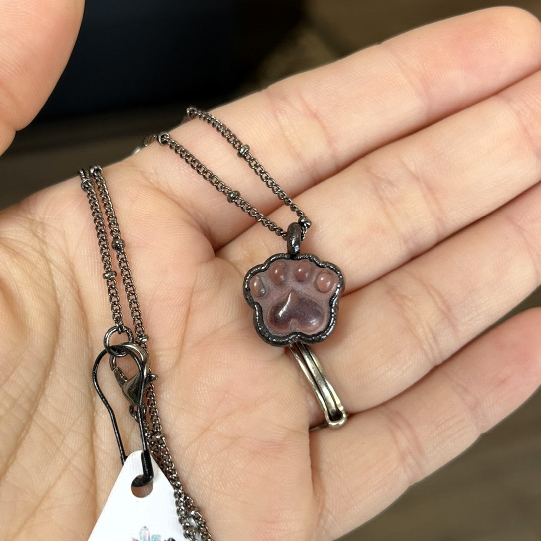 Opalite Paw Necklace
