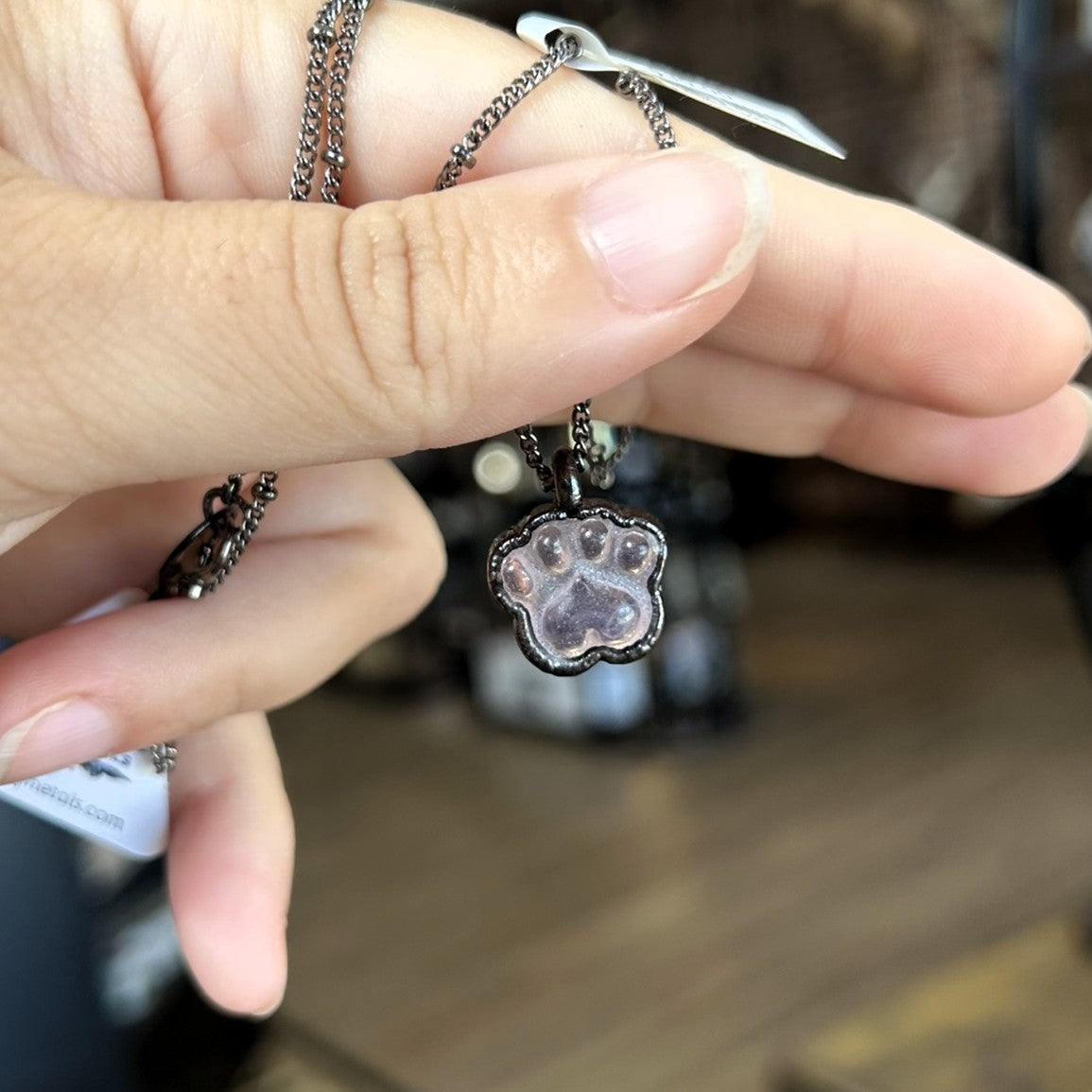Opalite Paw Necklace