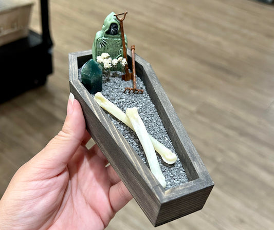 Mini Coffin Zen Garden